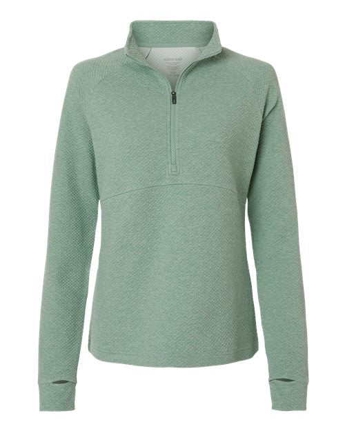 North End Women's Spirit Textured Quarter-Zip Pullover NE725W