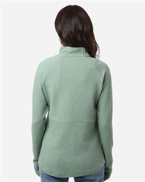 North End Women's Spirit Textured Quarter-Zip Pullover NE725W