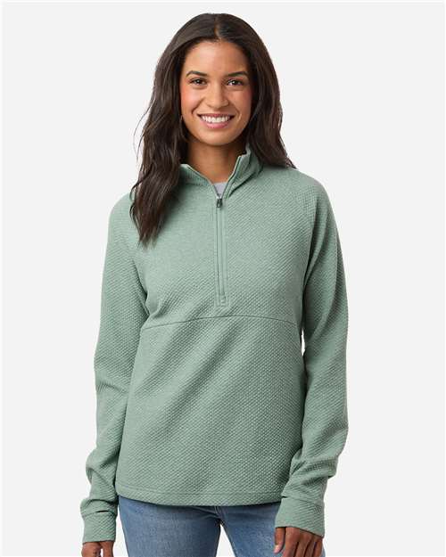 North End Women's Spirit Textured Quarter-Zip Pullover NE725W