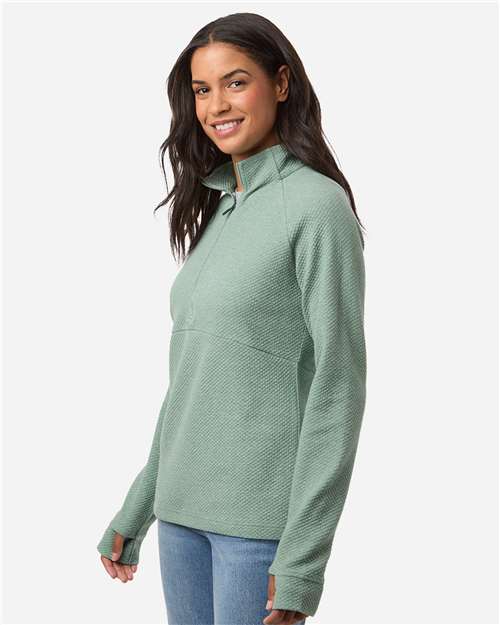 North End Women's Spirit Textured Quarter-Zip Pullover NE725W