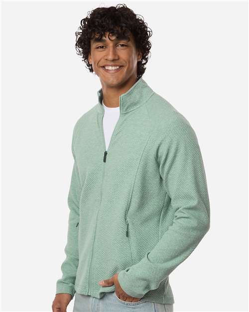 North End Men's Spirit Textured Full-Zip NE727