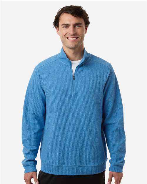 North End Men's Spirit Textured Quarter-Zip Pullover NE725