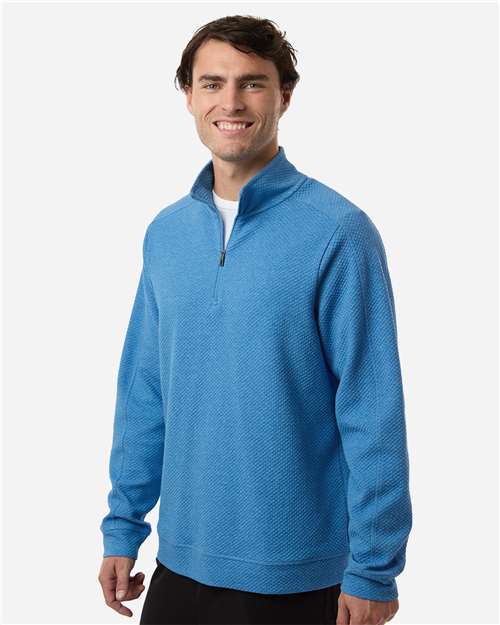 North End Men's Spirit Textured Quarter-Zip Pullover NE725