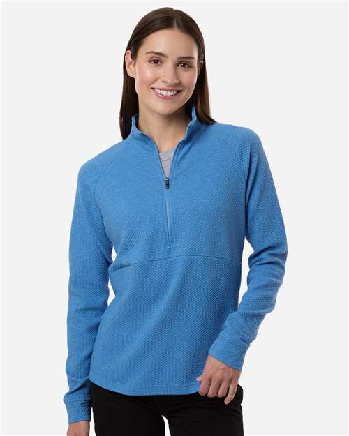 North End Women's Spirit Textured Quarter-Zip Pullover NE725W