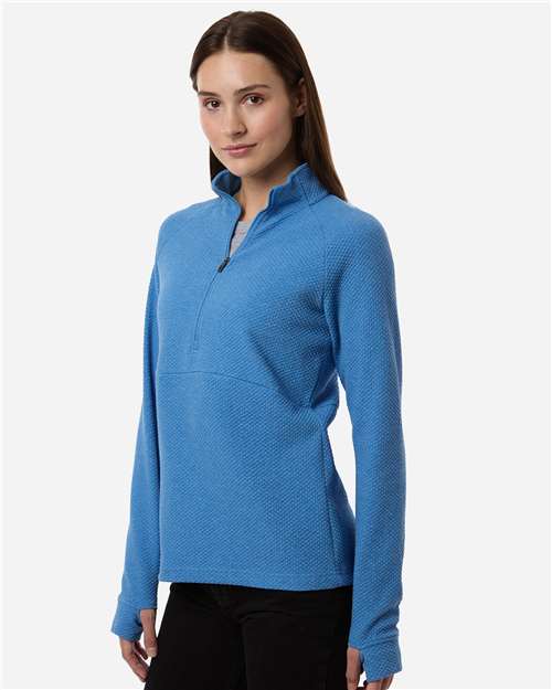 North End Women's Spirit Textured Quarter-Zip Pullover NE725W