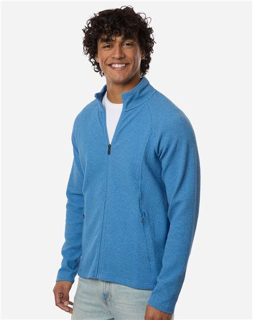 North End Men's Spirit Textured Full-Zip NE727