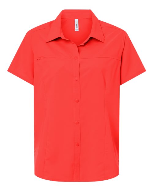 CORE365 Women's UltraUVP Shoreline Short Sleeve Staff Shirt CE520W