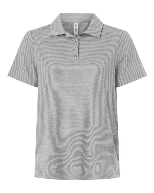 Team 365 Women's Relay Heathered Stripe Polo TT125W