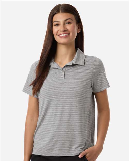 Team 365 Women's Relay Heathered Stripe Polo TT125W