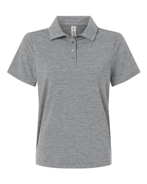 Team 365 Women's Relay Heathered Stripe Polo TT125W