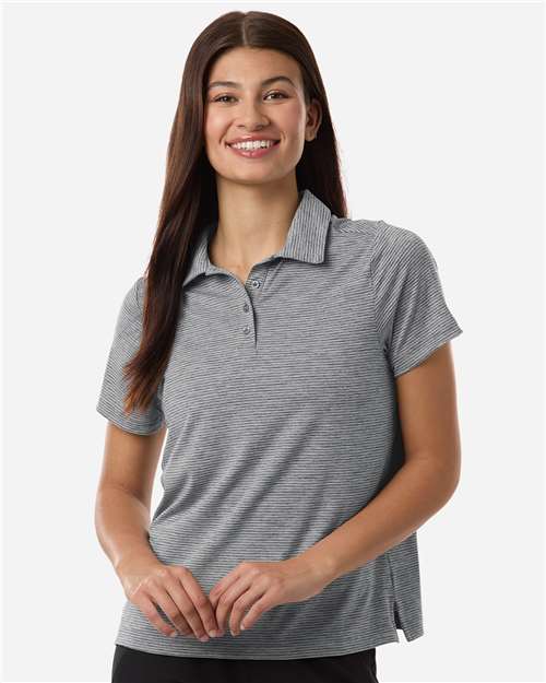Team 365 Women's Relay Heathered Stripe Polo TT125W