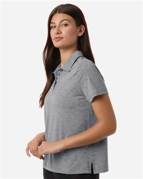 Team 365 Women's Relay Heathered Stripe Polo TT125W