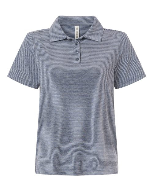 Team 365 Women's Relay Heathered Stripe Polo TT125W