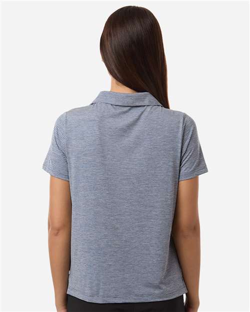 Team 365 Women's Relay Heathered Stripe Polo TT125W