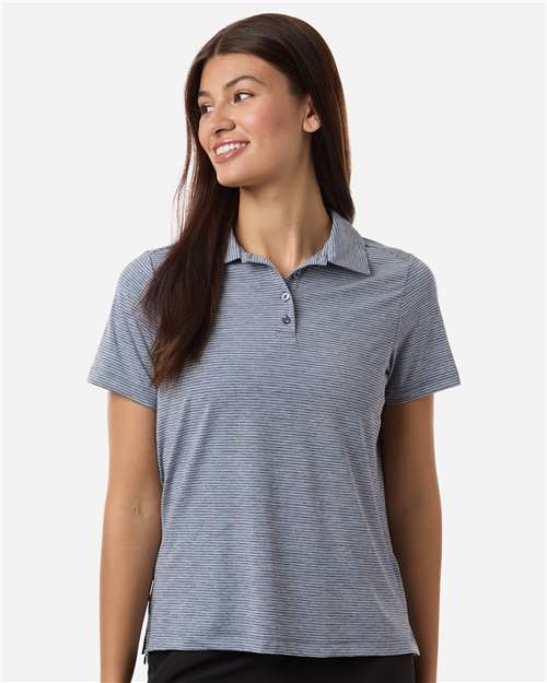 Team 365 Women's Relay Heathered Stripe Polo TT125W