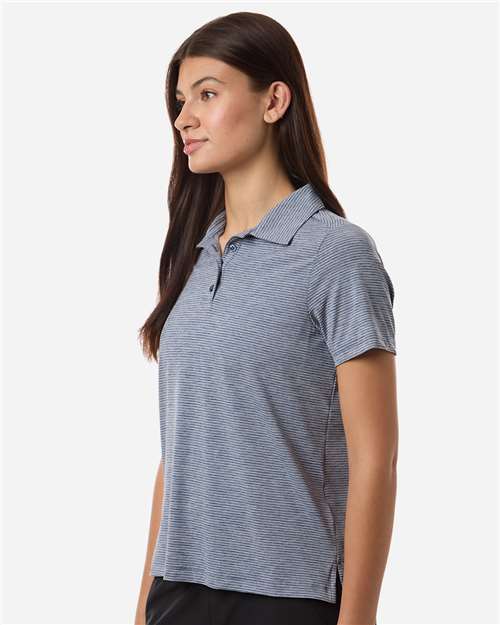 Team 365 Women's Relay Heathered Stripe Polo TT125W