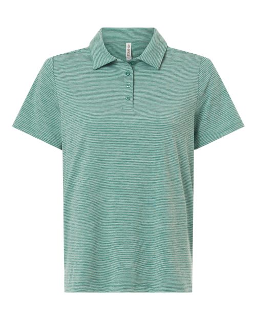 Team 365 Women's Relay Heathered Stripe Polo TT125W
