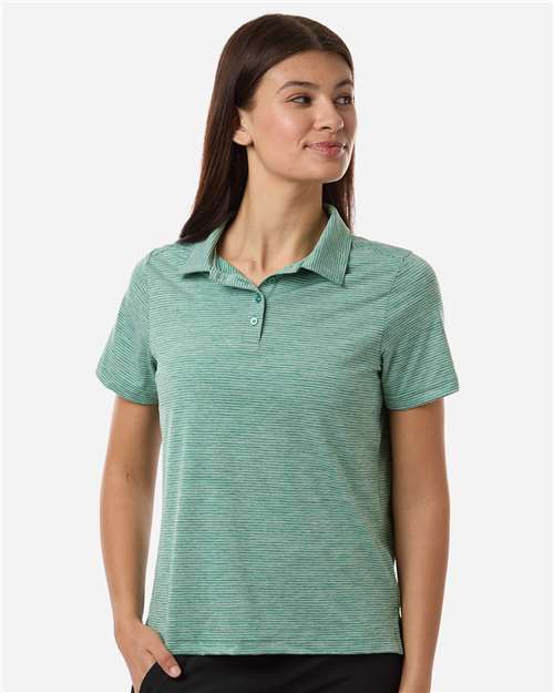 Team 365 Women's Relay Heathered Stripe Polo TT125W