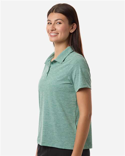 Team 365 Women's Relay Heathered Stripe Polo TT125W