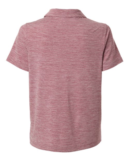 Team 365 Women's Relay Heathered Stripe Polo TT125W