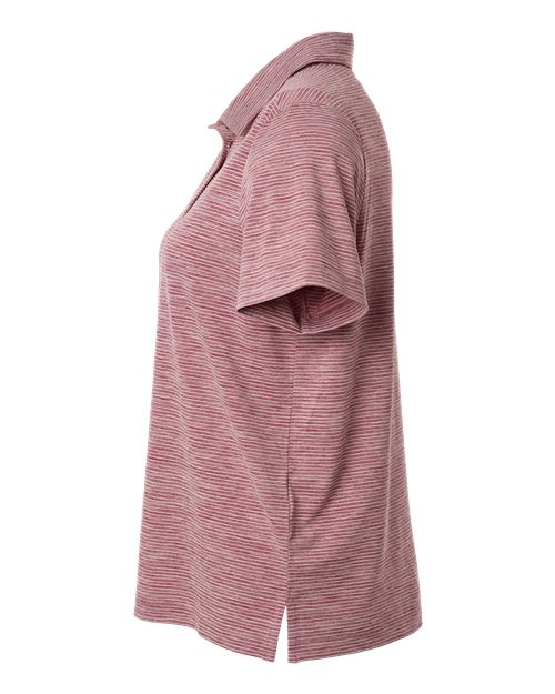 Team 365 Women's Relay Heathered Stripe Polo TT125W