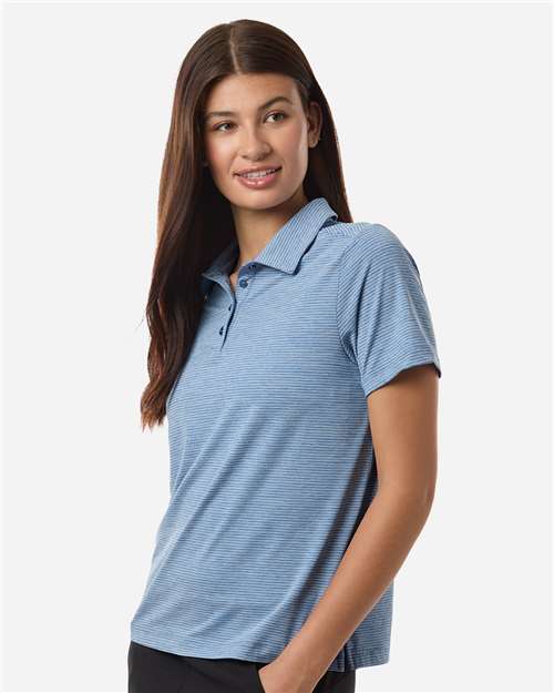 Team 365 Women's Relay Heathered Stripe Polo TT125W