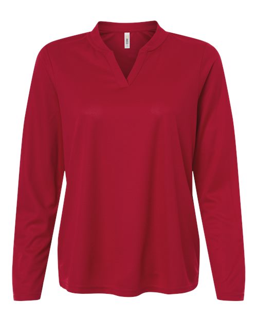 CORE365 Women's Nova Performance Long Sleeve Pique Polo CE108LW