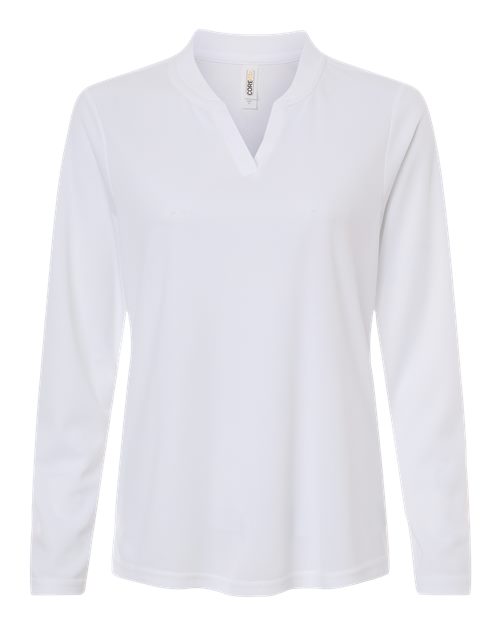 CORE365 Women's Nova Performance Long Sleeve Pique Polo CE108LW