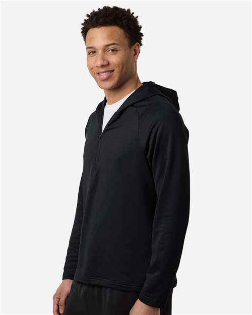 Team 365 Men's Qualify Quarter-Zip Hooded Pullover TT200