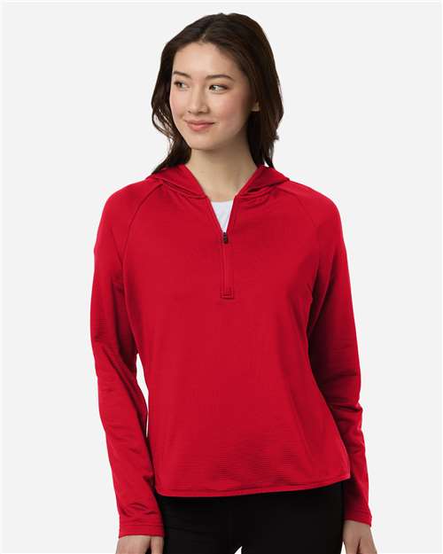 Team 365 Women's Qualify Quarter-Zip Hooded Pullover TT200W