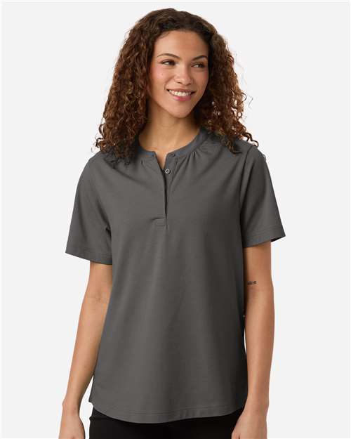 Devon & Jones Women's Seaton Pebble Textured Polo DG102W