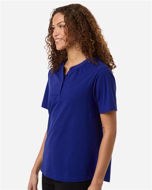 Devon & Jones Women's Seaton Pebble Textured Polo DG102W