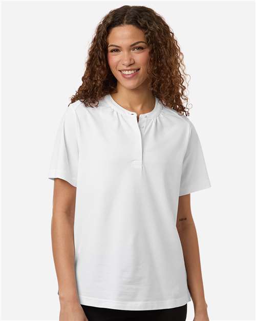 Devon & Jones Women's Seaton Pebble Textured Polo DG102W