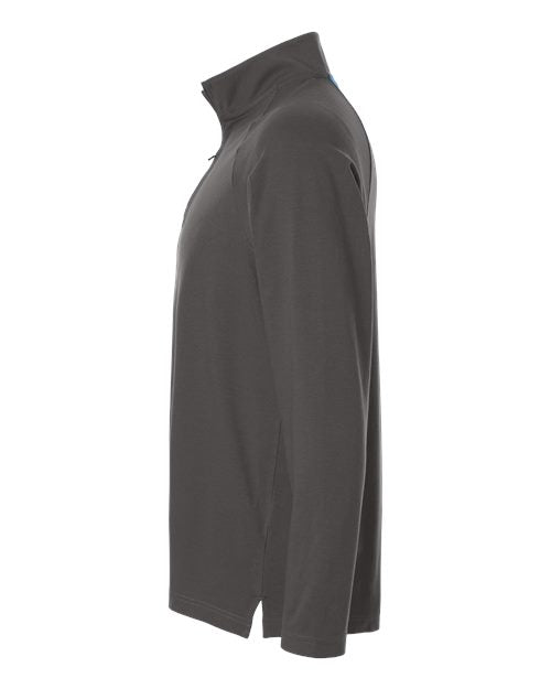 Devon & Jones Men's Seaton Pebble Textured Quarter-Zip Pullover DG402