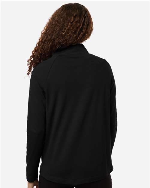 Devon & Jones Women's Seaton Pebble Textured Quarter-Zip Pullover DG402W