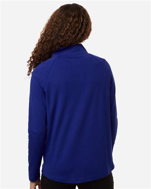 Devon & Jones Women's Seaton Pebble Textured Quarter-Zip Pullover DG402W