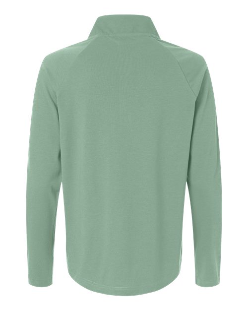 Devon & Jones Women's Seaton Pebble Textured Quarter-Zip Pullover DG402W