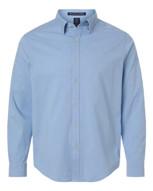 Devon & Jones Men's CrownLux Performance® Spencer Poplin Dress Shirt DG505