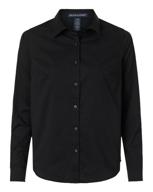 Devon & Jones Women's CrownLux Performance® Spencer Poplin Dress Shirt DG505W