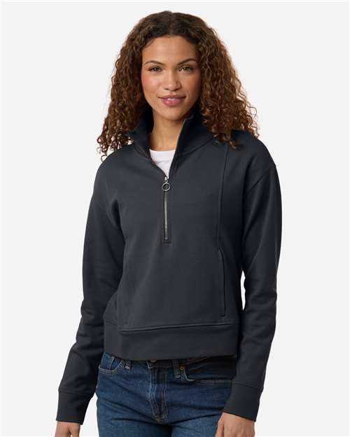 North End Women's Mantra Half-Zip Ottoman Pullover NE220W