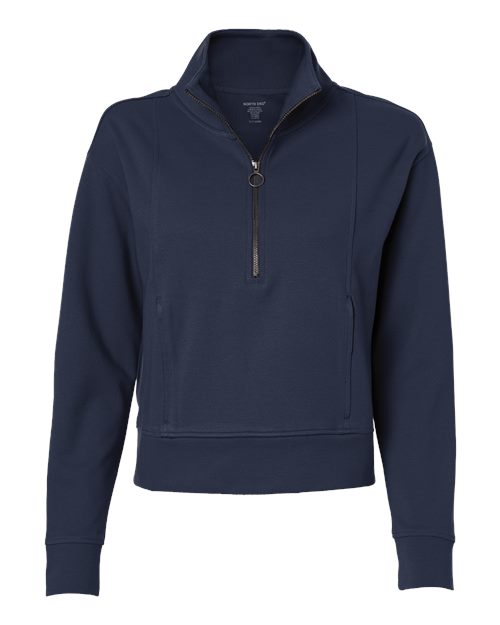 North End Women's Mantra Half-Zip Ottoman Pullover NE220W