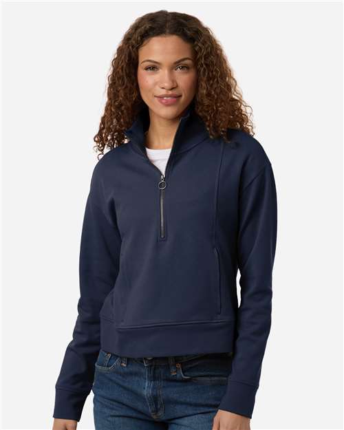 North End Women's Mantra Half-Zip Ottoman Pullover NE220W