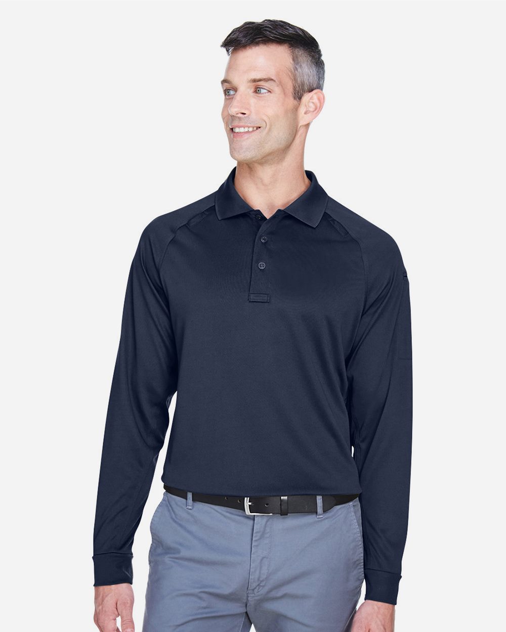 Harriton Men's Advantage Long Sleeve Tactical Polo M211L