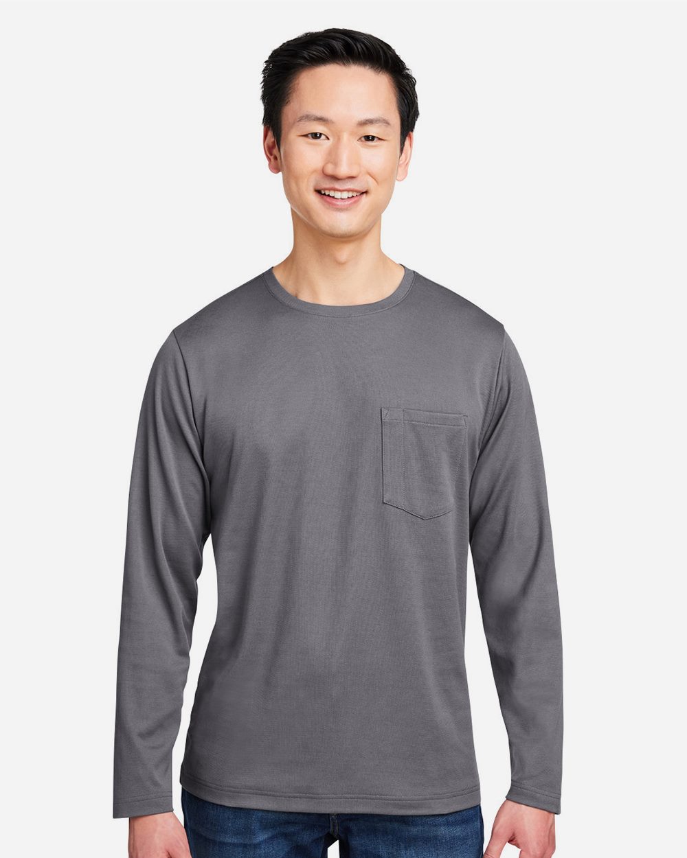 Harriton Unisex Charge Snag and Soil Protect Long Sleeve T-Shirt M118L