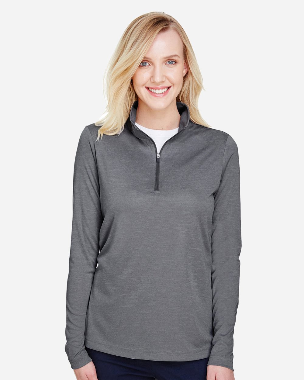 Team 365 Women's Zone Sonic Heather Performance Quarter-Zip Pullover TT31HW