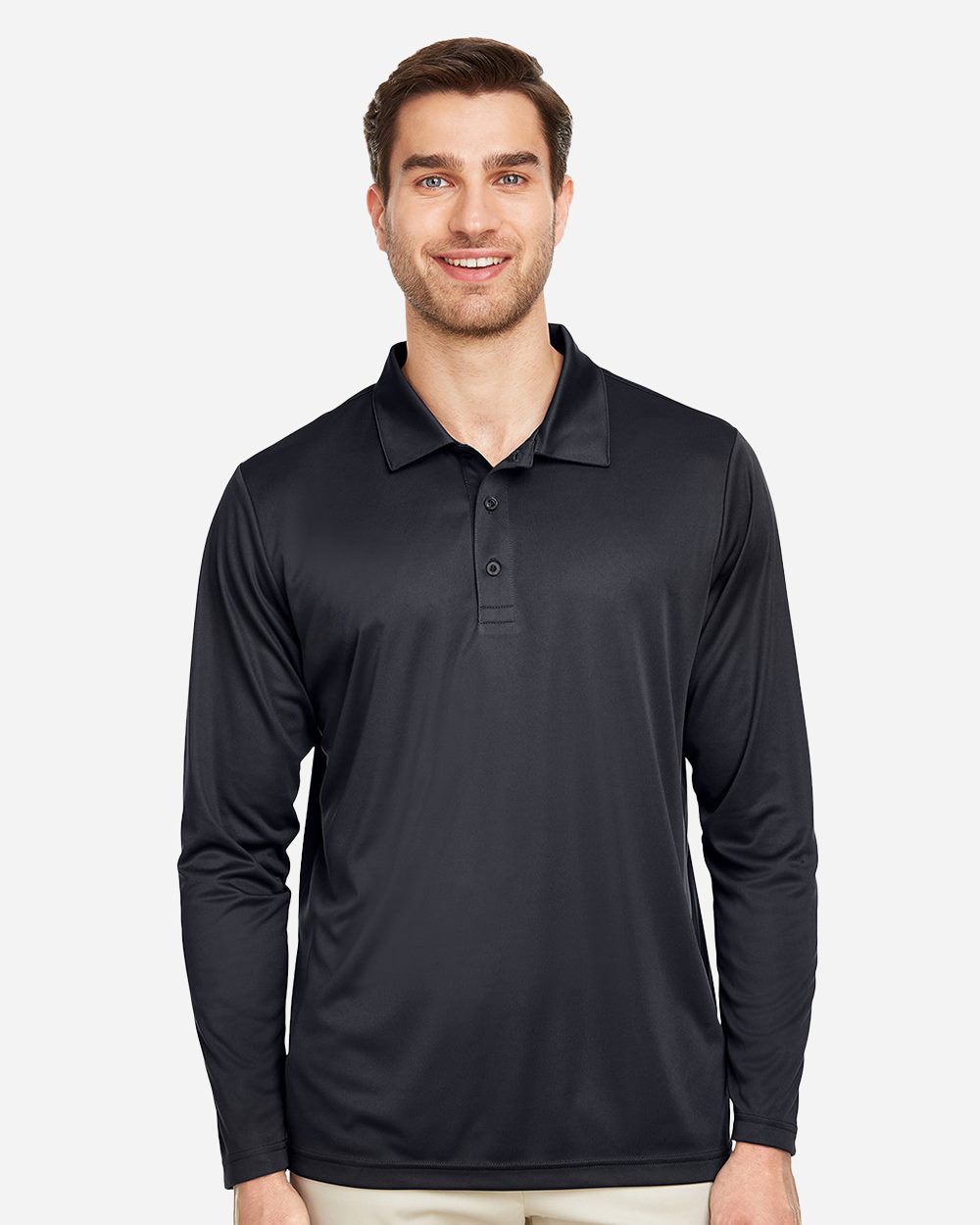 Team 365 Men's Zone Performance Long Sleeve Polo TT51L