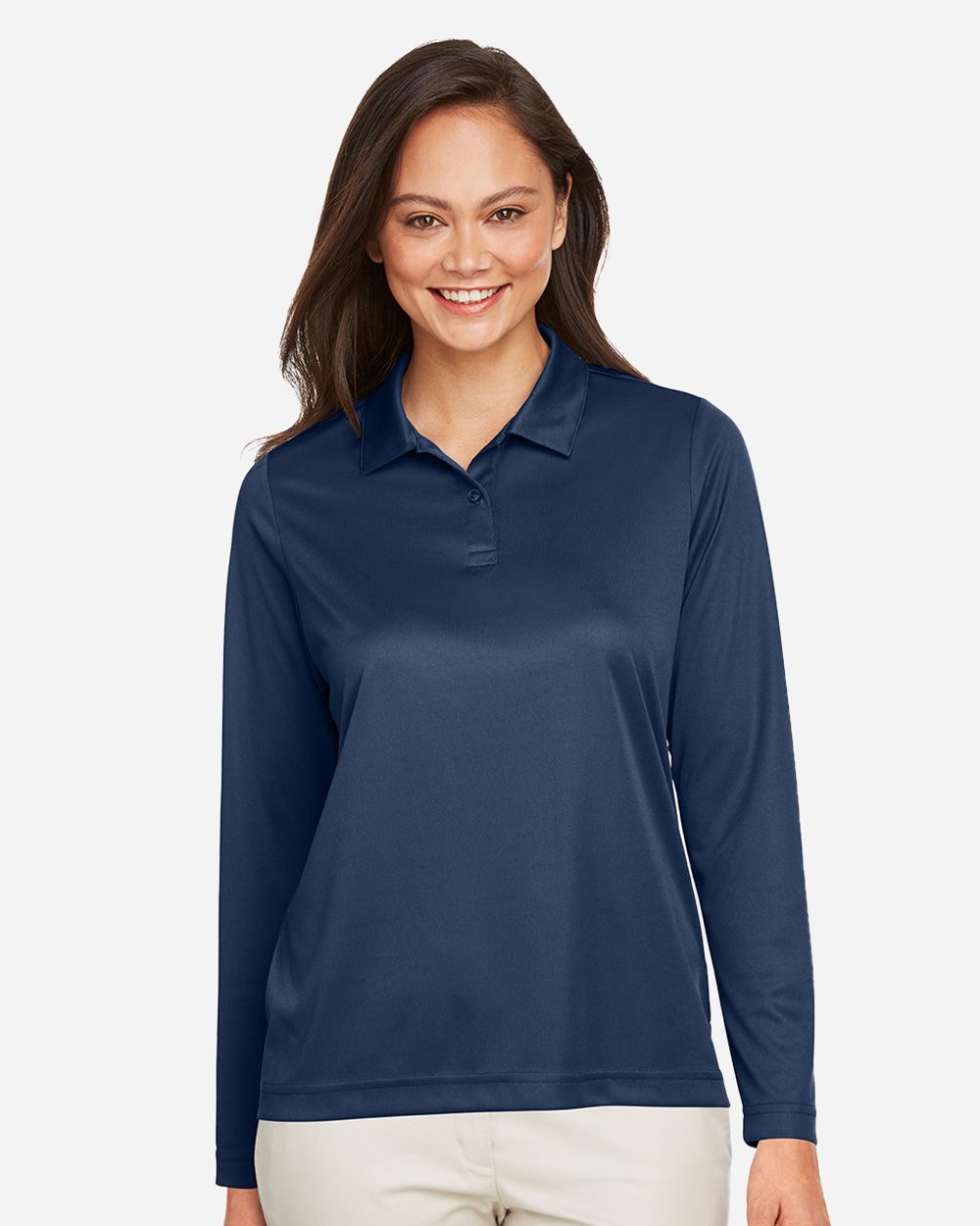 Team 365 Women's Zone Performance Long Sleeve Polo TT51LW