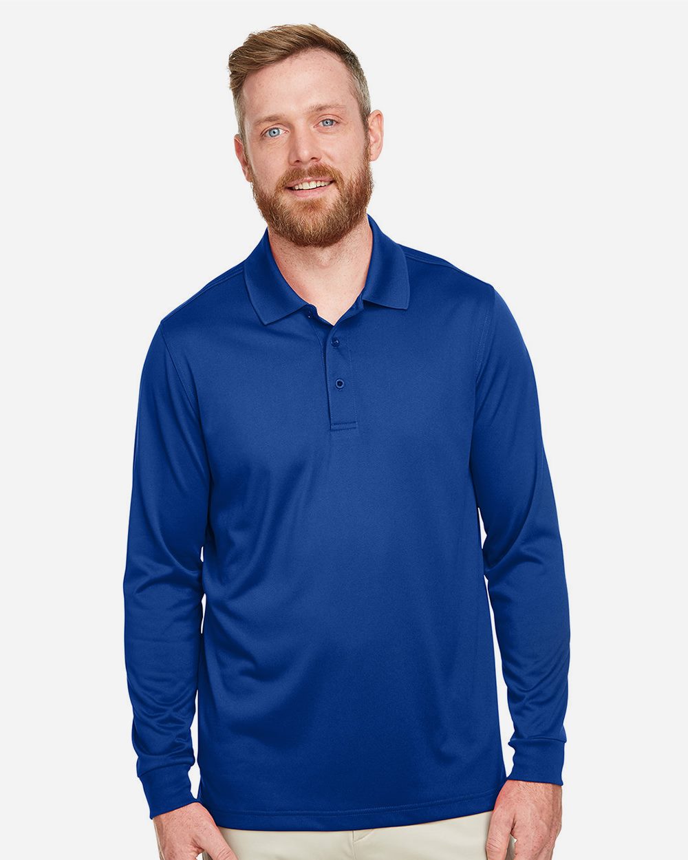 Harriton Men's Advantage Snag Protection Plus IL Long Sleeve Polo M348L