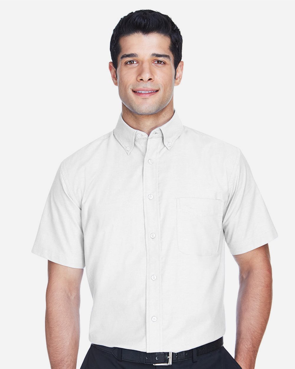Harriton Men's Oxford Short Sleeve with Stain-Release M600S