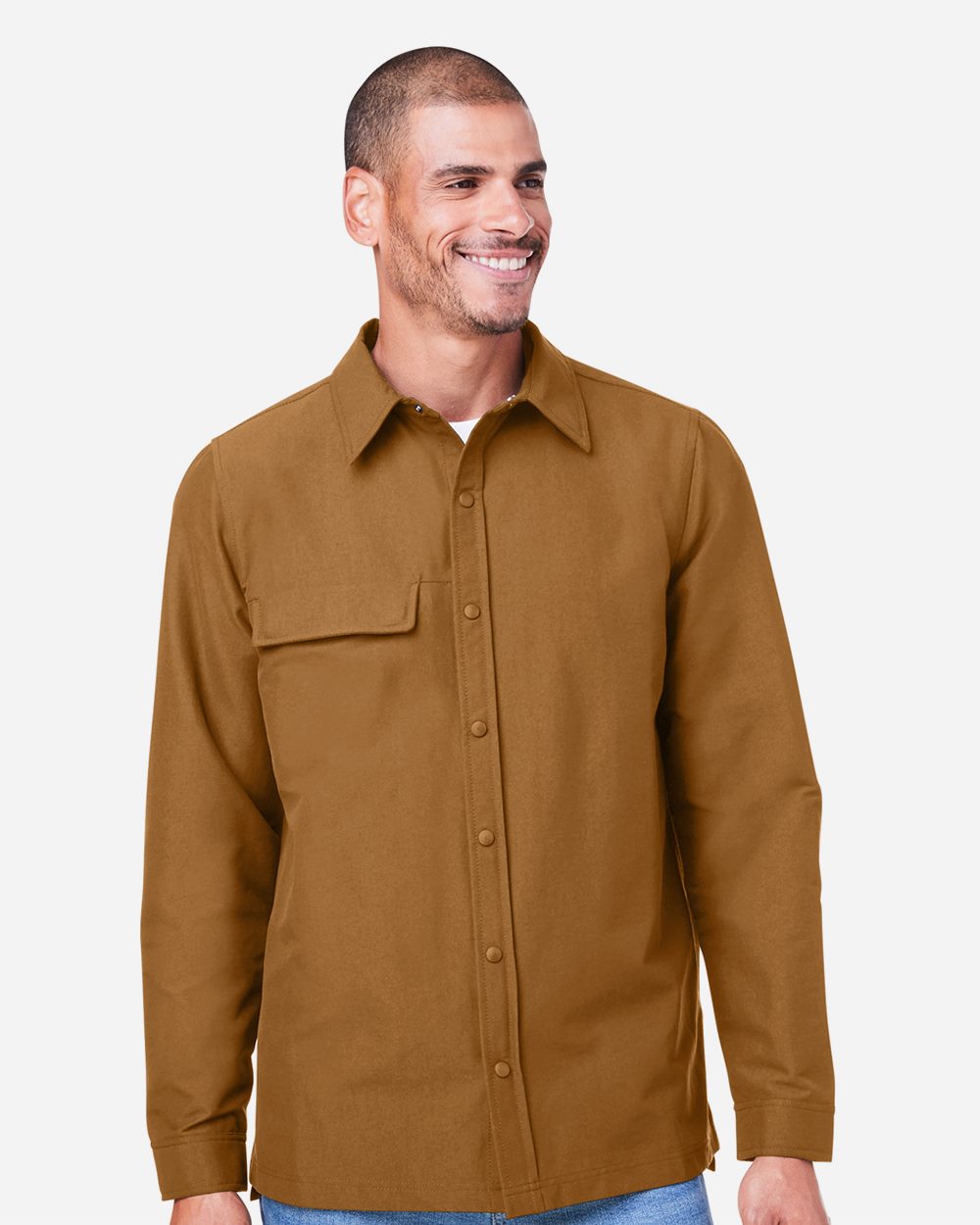 Harriton Unisex Flex Twill Overshirt Jacket M72